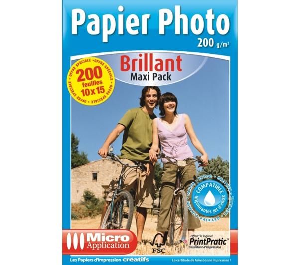 Foto Micro Application Papel foto pack económico 10 X 15 - 200g/m² - 2 x 100 hojas