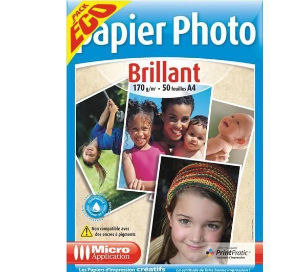 Foto Micro Application Papel fotográfico pack económico A4 - 170g/m² - 50 hojas