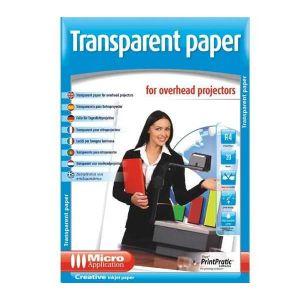 Foto Micro application papel transparente a4 para retroproyector - 20 hojas