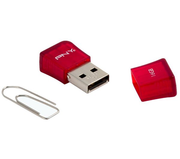 Foto Micro-memoria USB Micro Sleek Attaché - 16 GB + Cable USB tipo A ma
