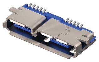 Foto micro usb 3.0 type ab, receptacle; UUSB3-AB-S-F-SM-TR