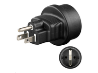 Foto Microconnect PETRAVEL3 - universal adapter us/schuko - warranty: 25y