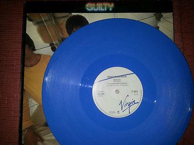 Foto Mike Oldfield Guilty Maxi Blue Rare Virgin Records 1979