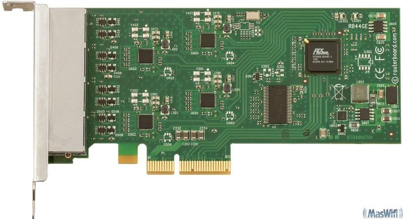 Foto Mikrotik RB44Ge Tarjeta miniPCI-e con 4 puertos gigabit ethernet