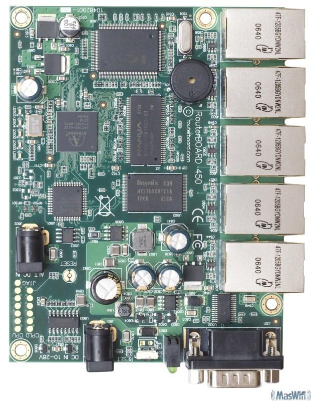 Foto Mikrotik RB450 RouterBOARD Atheros 300MHz, 5 LAN, 32MB RAM, RouterOS L5