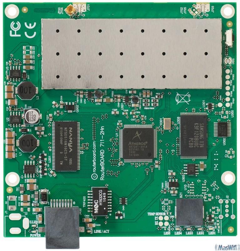 Foto Mikrotik RB711-5Hn RouterBOARD Atheros 400MHz, Inalámbrico 802.11an, 1 LAN, 1 MMCX, 32MB RAM, RouterOS L3
