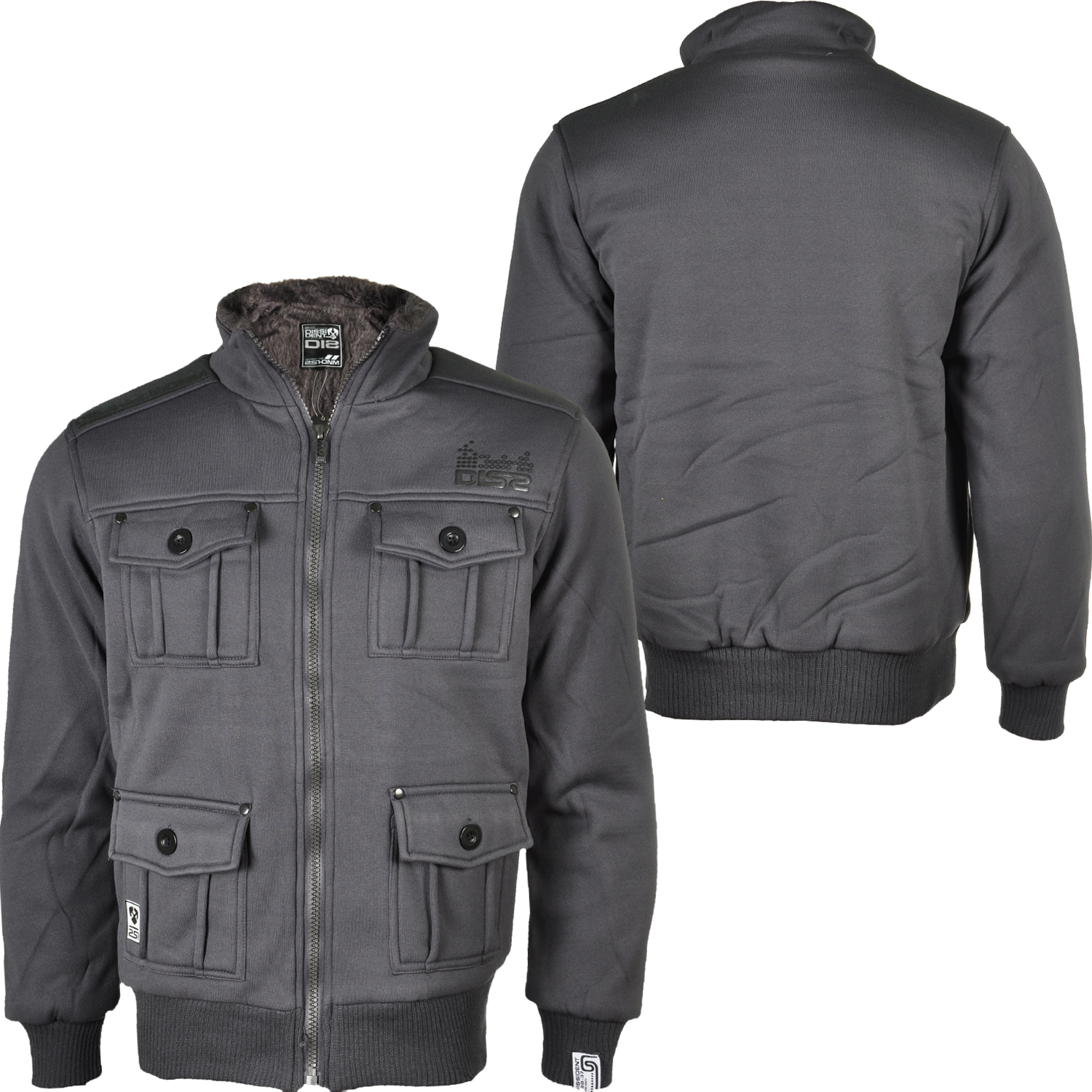 Foto Milano Style Dissident Escudo Medio Estacao Gris Oscuro