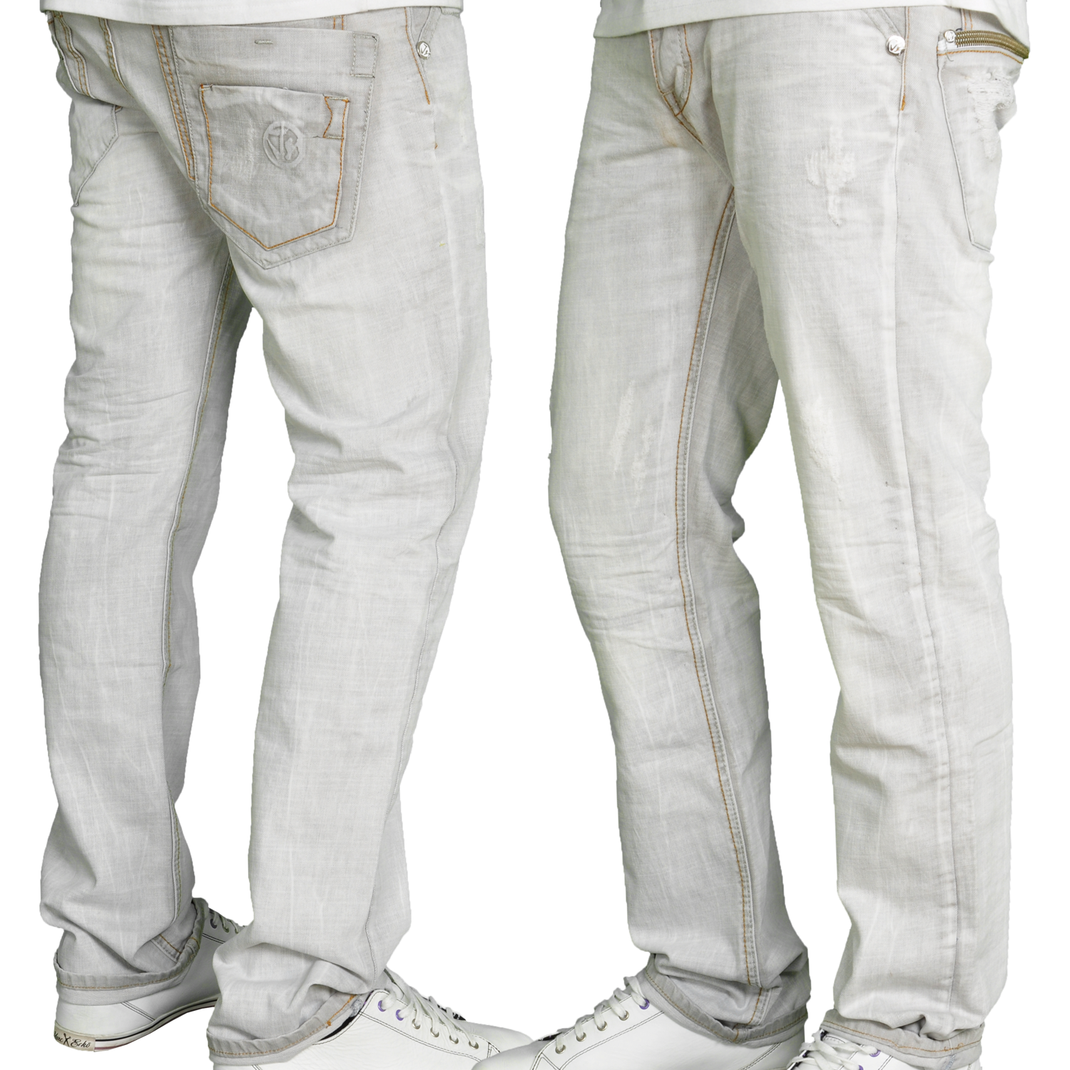 Foto Milano Style Jeansnet Loose Fit Jeans Gris