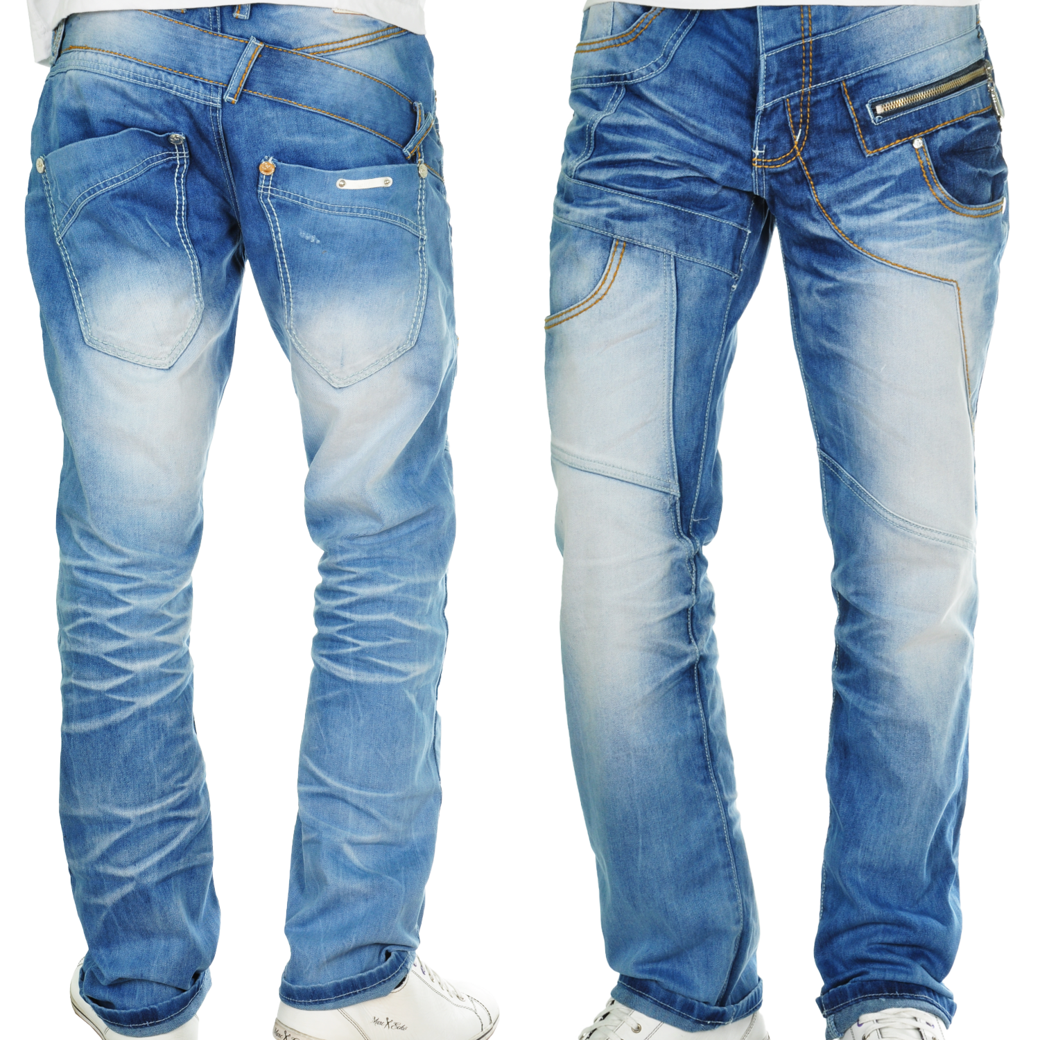 Foto Milano Style Jeansnet Regular Fit Jeans Azul