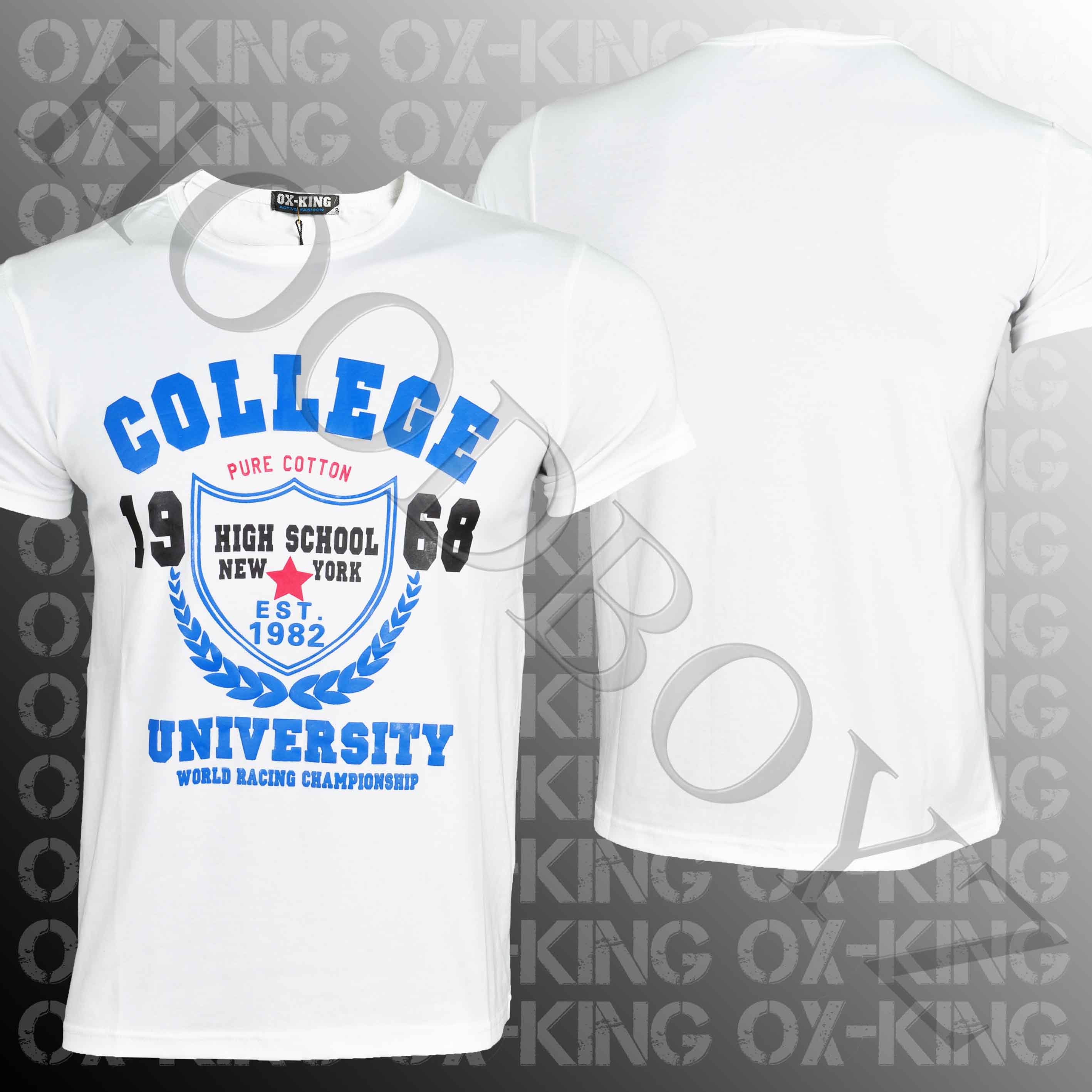 Foto Milano Style Oxking College University Camisetas Blanco