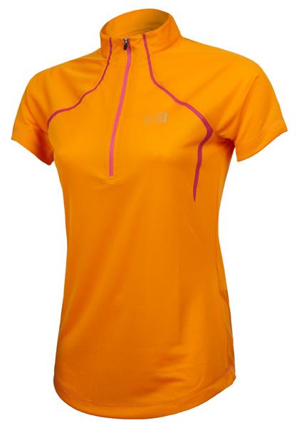 Foto Millet Alpine Zip T-shirt S/s Acid Orange Woman