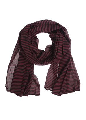 Foto Mimic Copenhagen Stripe Scarf Burned Red Onesize - Bufandas,Complementos