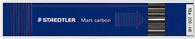 Foto Minas Staedtler 2mm B Mars Carbón 12uds.