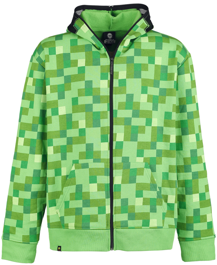 Foto Minecraft: Creeper - Sudadera capucha con cremallera