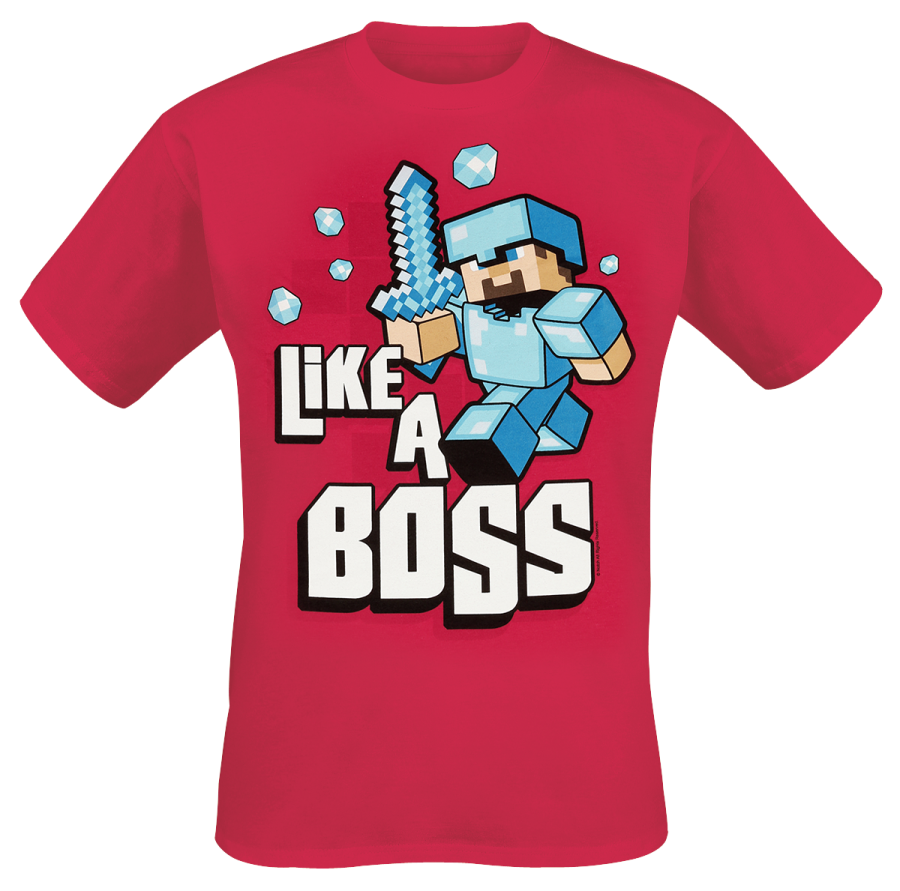 Foto Minecraft: Like A Boss - Camiseta