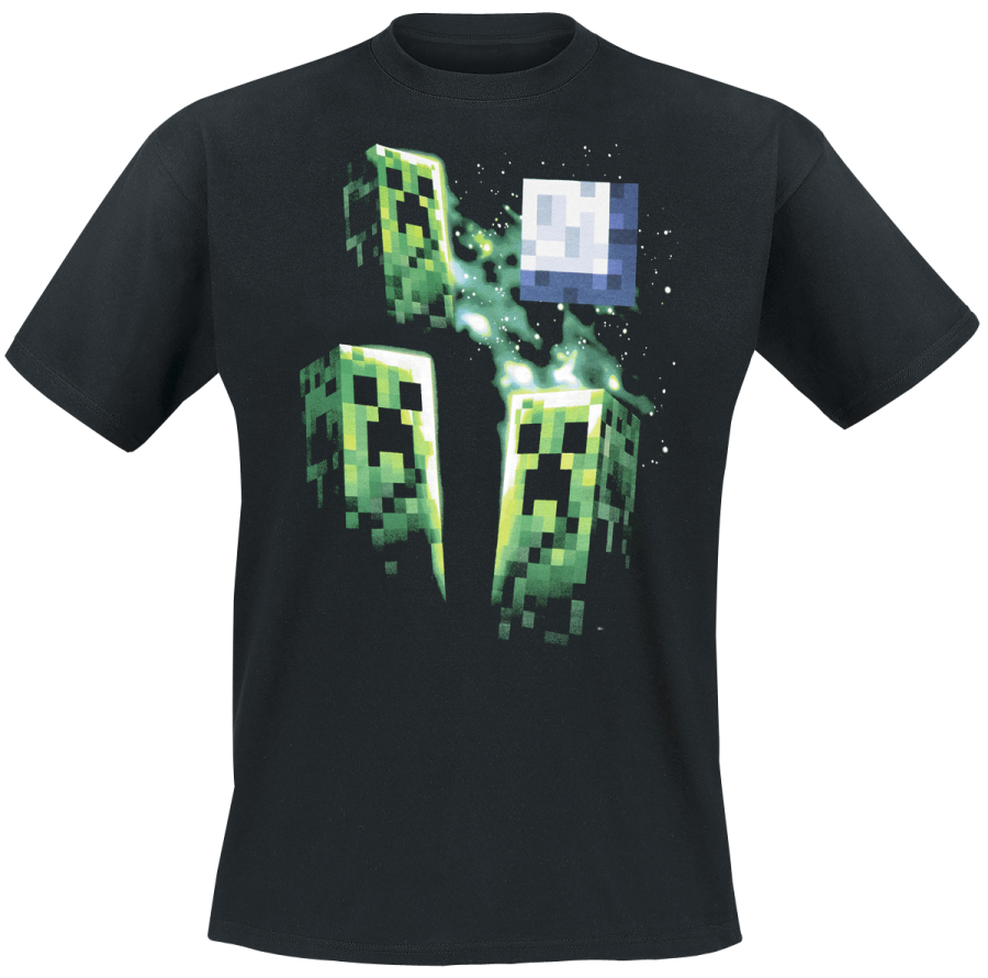 Foto Minecraft: Three Creeper Moon - Camiseta