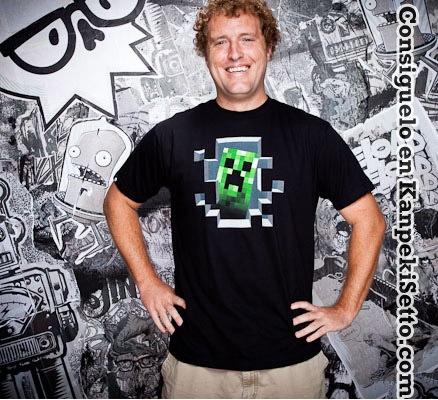 Foto Minecraft Camiseta Creeper Inside Talla Xl