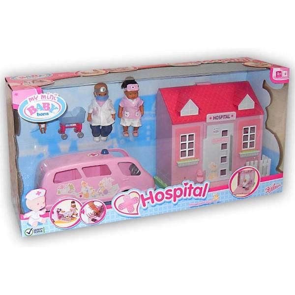 Foto Mini Baby Born Hospital con ambulancia