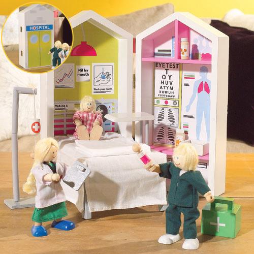 Foto Mini casita hospital - casas de muñecas