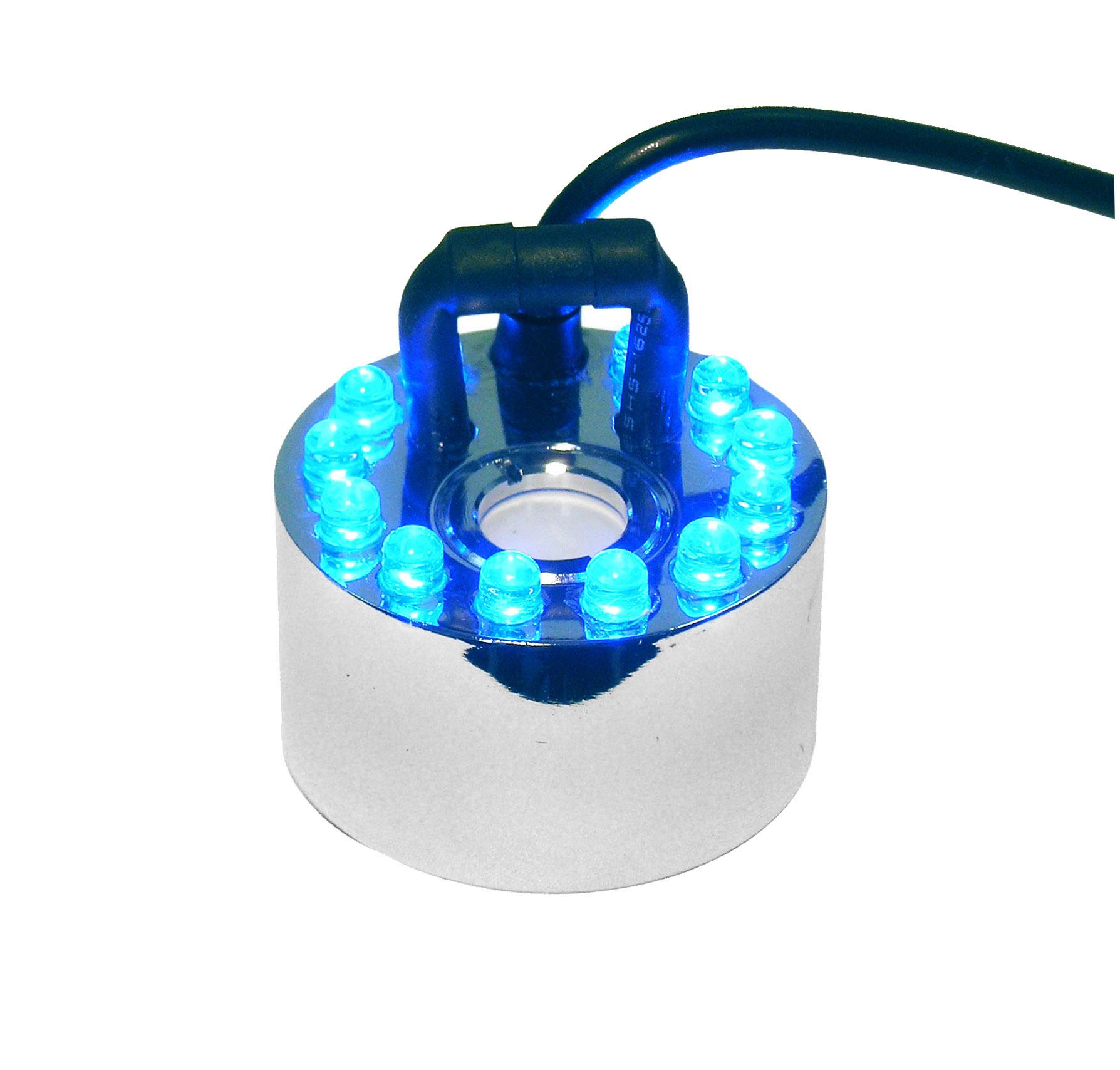 Foto Mini Generador de Niebla con Luces LED Azul (Nebulizador)