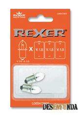 Foto Mini lampara Rexer bajo consumo 3.6V 0.5A Blister 2 uds. 90084