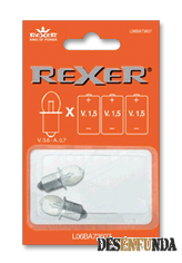 Foto Mini lampara Rexer bajo consumo 3.6V 0.7A Blister 2 uds. 90085