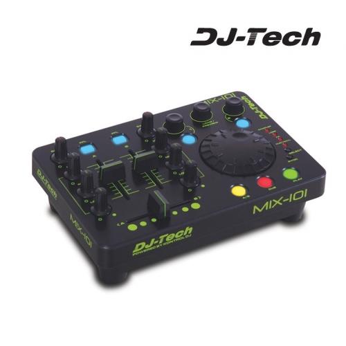 Foto mini mesa de mezclas dj tech mix-101 usb