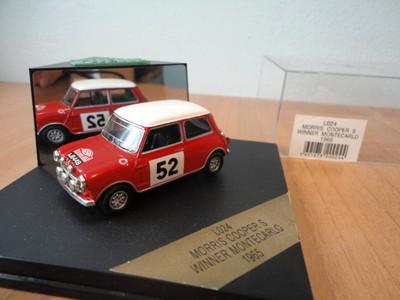 Foto Mini Morris Cooper S Winner Montecarlo 1965 Vitesse L024 1:43 Rare