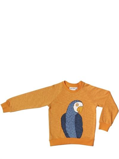Foto mini rodini sudadera de algodón orgánico estampado perico