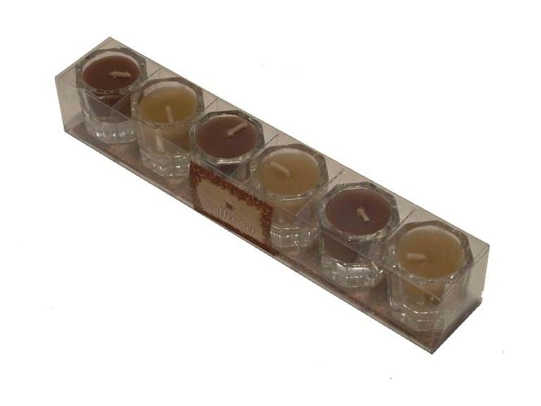Foto Mini velas aromaticas vaso cristal (caja de 6 u.)