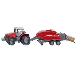 Foto miniatura tractor massey ferguson 8690 dyna-vt con empacadora massey ferguson 2160