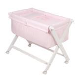 Foto Minicuna x madera cr 61 rosa/bco 46x78 cm cambrass