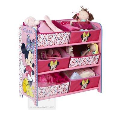 Foto Minnie Mouse, Organizador De Madera Y Tela, Ideal Para El Dormitorio Infantil