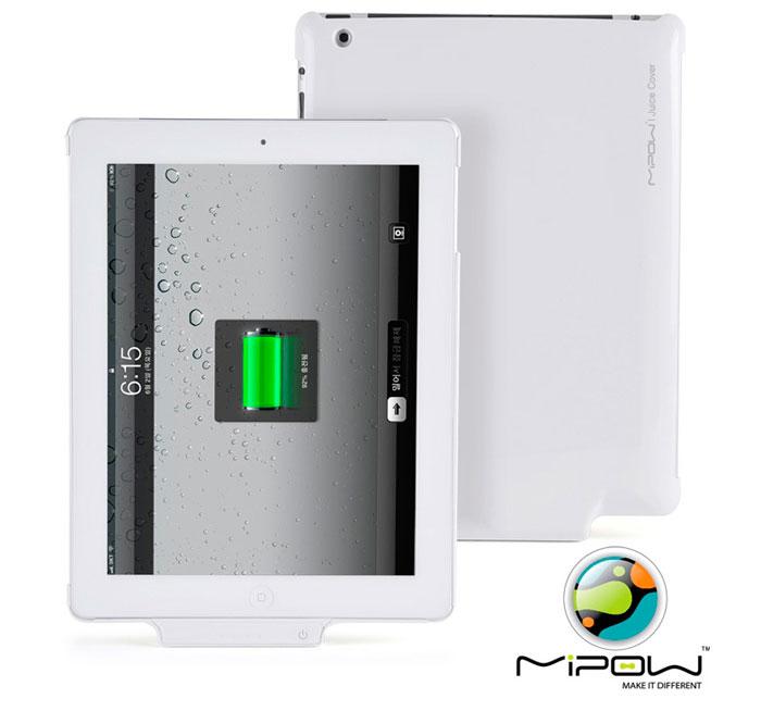 Foto Mipow Juice Cover - Funda batería ipad 2 y nuevo iPad blanca