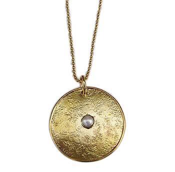 Foto Mirabelle White Pearl Mata Pendant On Long Chain