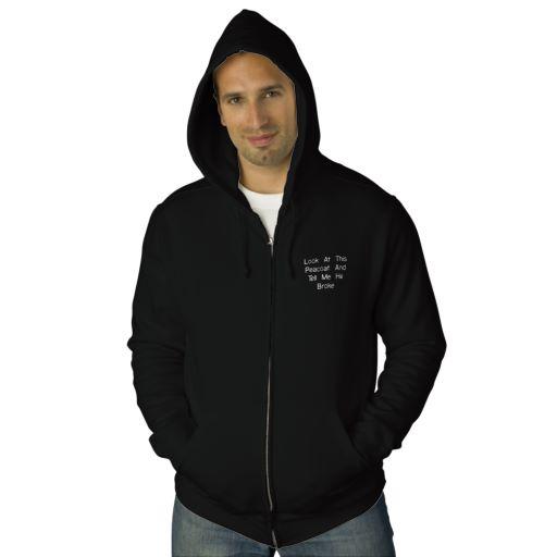 Foto Mire este Peacoat y dígame que él se rompió Sudadera Bordada