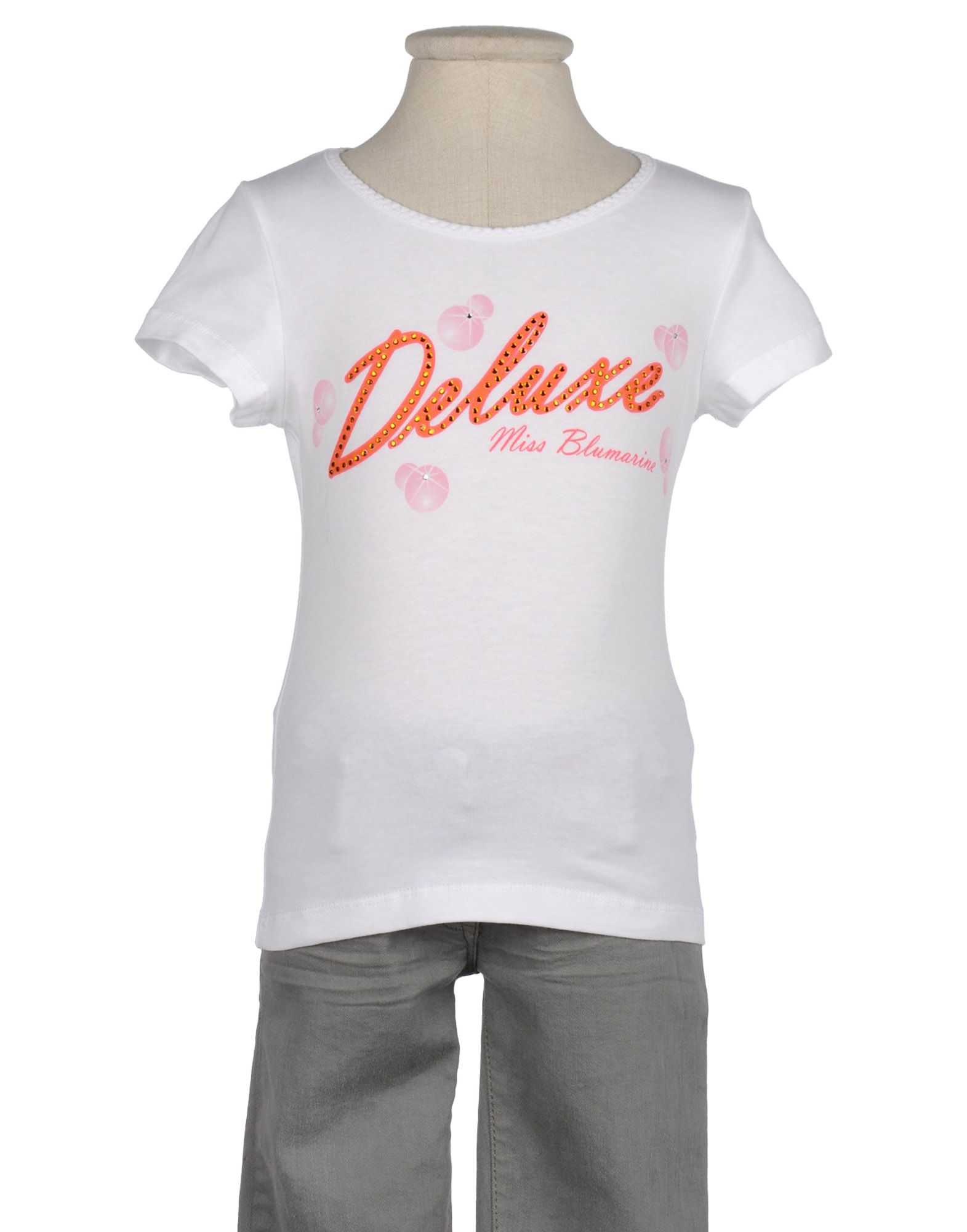 Foto Miss Blumarine Camisetas De Manga Corta Niña Blanco
