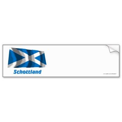 Foto Mit Namen de Schottland Fliegende Kreuzflagge Pegatina De Parachoque