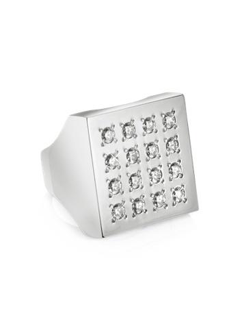 Foto Mita Marina Milano Anillos, Geo - Anillo de Oro Blanco y Diamantes