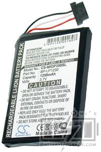 Foto Mitac Mio P550 batería (1250 mAh)