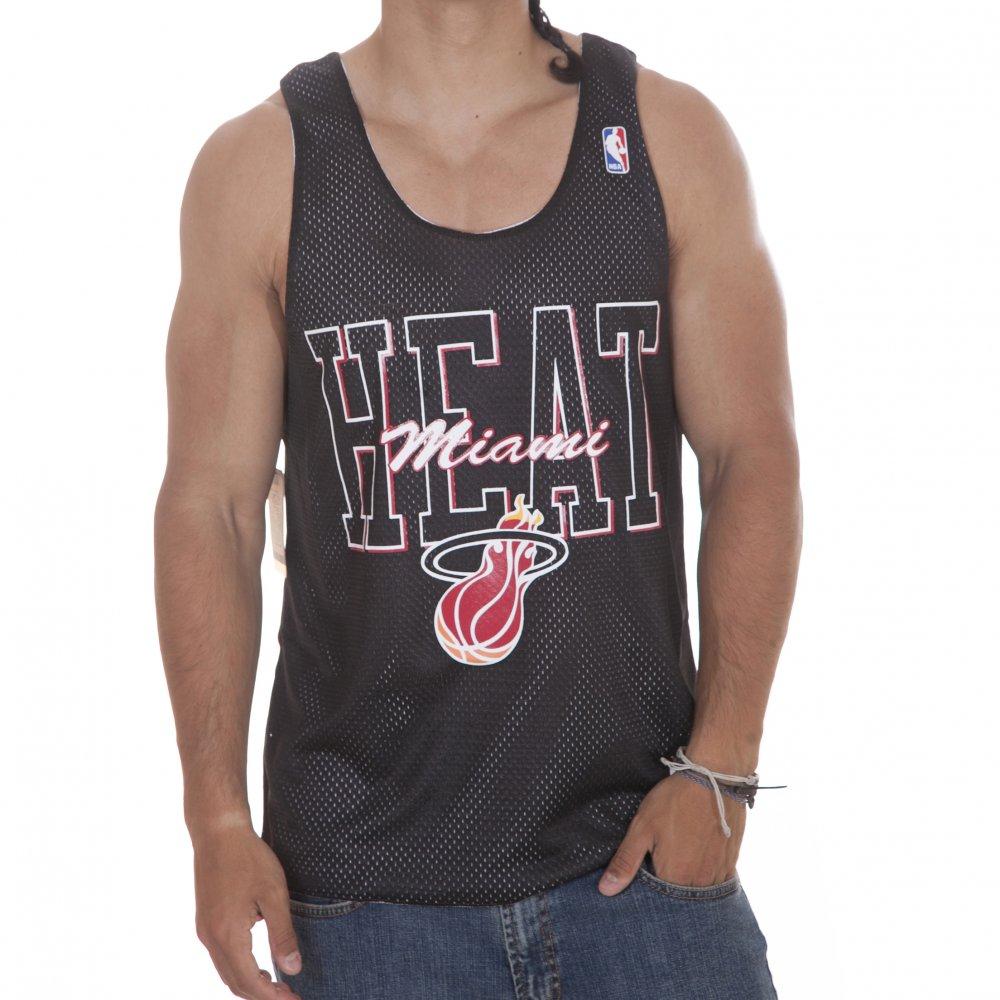 Foto Mitchell & Ness Camiseta Mitchell & Ness: Miami Heat BK/WH Talla: L