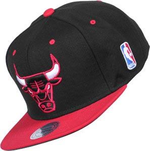 Foto Mitchell & Ness Nba Chicago Bulls Black 2 Tone gorra negro rojo