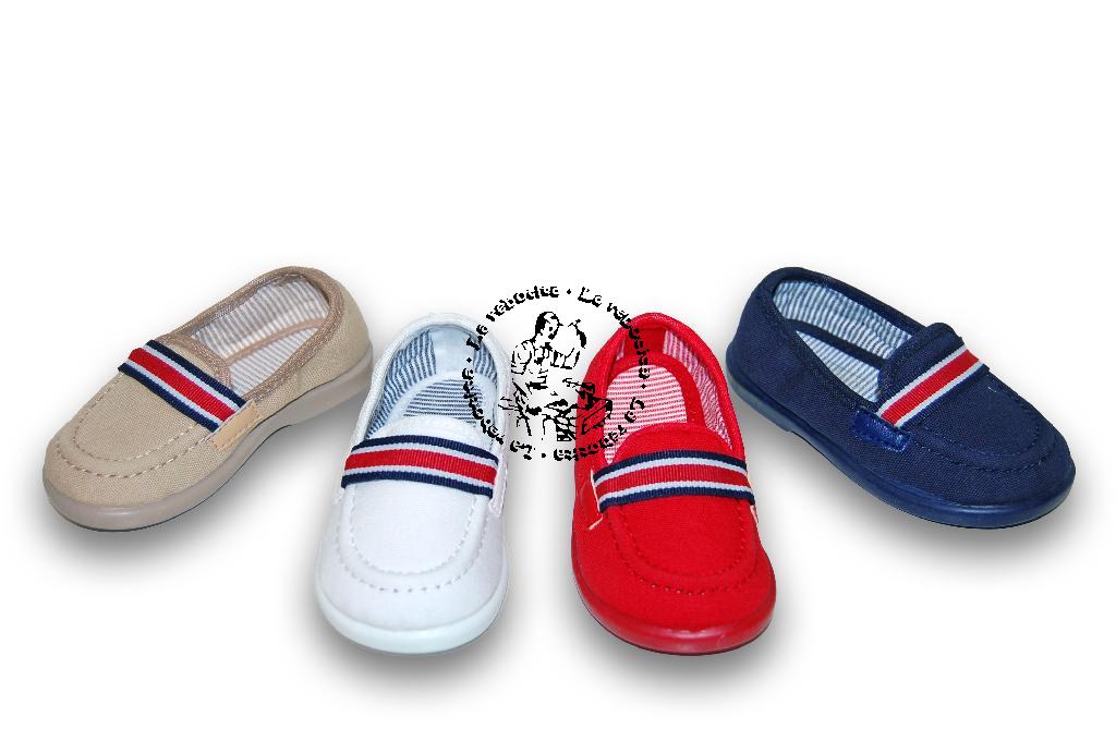 Foto Mocasín Lona Tricolor
