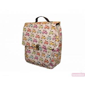 Foto Mochila colegio vespas gris
