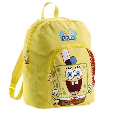 Foto Mochila grande Bob esponja ( modelo hamburguesas 320 x 410 x 100 mm)