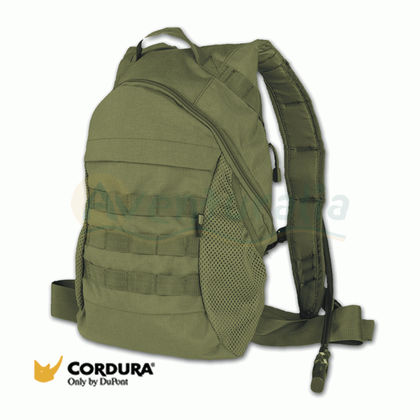 Foto Mochila MIL-TEC de hidratación de 3 litros de color verde olivo