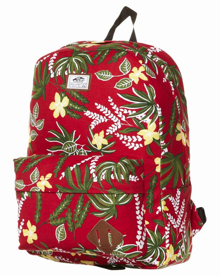 Foto Mochila Old Skool Ii De Vans, 21l - Rojo Hawaiano