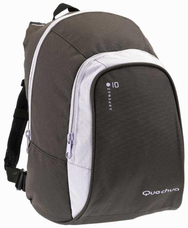 Foto mochila quechua arpenaz 10 gris mochila