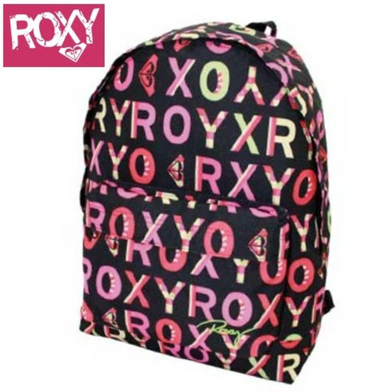Foto Mochila Roxy grande negro/rosa Letras