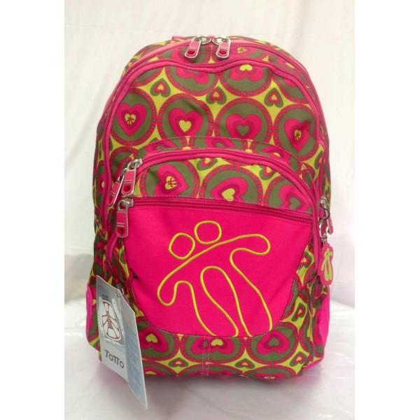 Foto Mochila Totto Crayola Rosa y verde